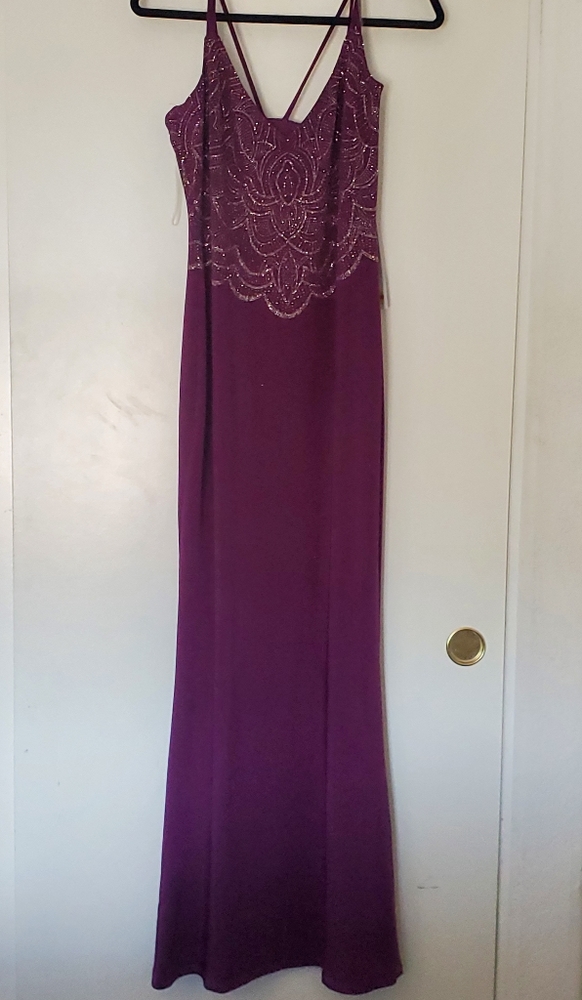 Long purple dress
